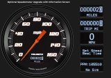 Classic Instruments Velocity Black Series Gauge Sets VS64BBLF Gauge, Black, 4 5/8 in., Speedometer, Oil Pressure, Water Temp, Voltmeter, Fuel Level, Low-Step Bezel, Flat Lens, Kit thumbnail 1