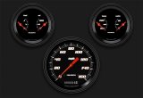 Classic Instruments Velocity Black Series Gauge Sets VS64BBLF Gauge, Black, 4 5/8 in., Speedometer, Oil Pressure, Water Temp, Voltmeter, Fuel Level, Low-Step Bezel, Flat Lens, Kit thumbnail 2