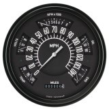 Classic Instruments 1966-77 Ford Bronco Package Gauge Sets FB66B Kits, Gauges, Analog, Speedometer, Tach, Fuel Level, Oil Pressure, Volts, Water Temp., Black Face, White Numbers, Ford, Kit thumbnail 2