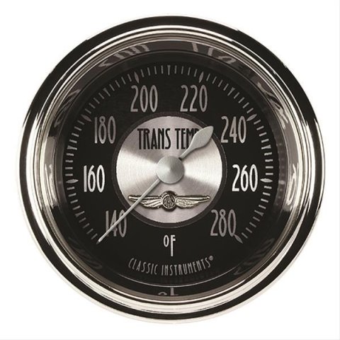 Classic Instruments All-American Tradition Series Gauges AT127SHC Transmission Temperature Gauge, AMER TRAD 2" TRANS TEMP FULL SWEEP