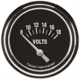 Classic Instruments Hot Rod Series Gauges HR230SLF Gauge, Series, Voltmeter, 8-18V, 2 5/8 in., Analog, Electrical, Each thumbnail 1