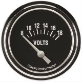 Classic Instruments Hot Rod Series Gauges HR230SLF Gauge, Series, Voltmeter, 8-18V, 2 5/8 in., Analog, Electrical, Each thumbnail 2