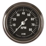 Classic Instruments Hot Rod Series Tachometers HR183SLF Tachometer, HOT ROD SERIES 2" TACHOMETER FULL SWEEP thumbnail 1