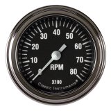 Classic Instruments Hot Rod Series Tachometers HR183SLF Tachometer, HOT ROD SERIES 2" TACHOMETER FULL SWEEP thumbnail 3