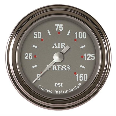 Classic Instruments SG Series Gauges SG118SLF Air Pressure Gauge, SERIES 2" AIR PR 150psi ELECT, FULL SWEEP