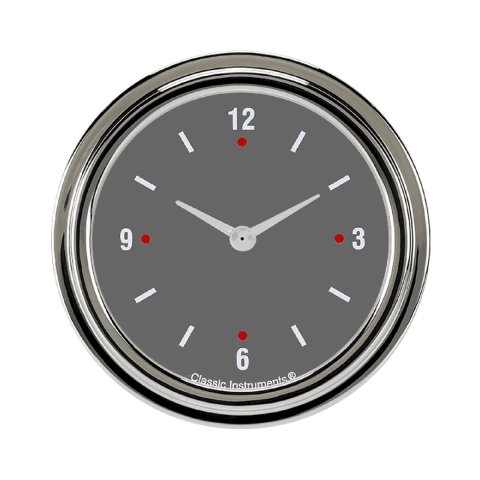 Classic Instruments SG Series Gauges SG92SLF Gauge, Series, Clock, 12 hours, 2 5/8 in., Gray Face, Analog, Electrical, Each thumbnail 2