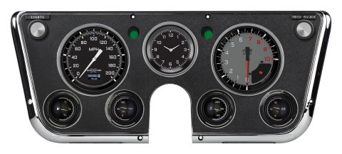 Classic Instruments 1967-72 Chevy Truck Package Gauge Sets CT67DAXG Gauges, AutoCross Gray, Direct Fit, Display Gauge, Chevy/GMC, Truck, 1967-1972, Speedometer, Tach, Fuel, Volt, Oil Pressure, Water Temp, Kit