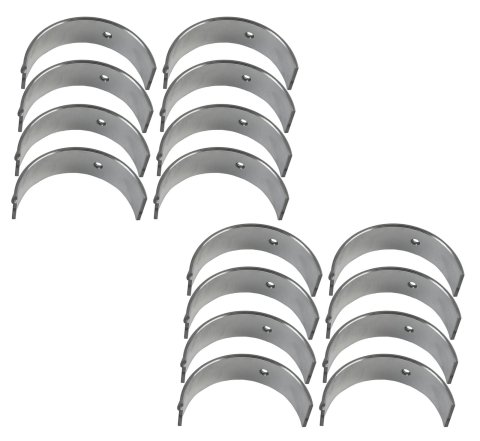 King SI-Series Rod Bearings CR 804SI 020 Bearings, .020 in Crankshaft Undersize, Bi-metal, Silicon Aluminum, Ford, Small Block, Set of 8