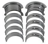 King SI-Series Main Bearings MB 557SISTDX Bearings, 1/2 Groove, .001 in. Thinner, Bi-metal, Silicon Aluminum, Chevy, Small Block, Set of 5 thumbnail 1