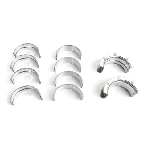 King SI-Series Main Bearings MB 529SI Bearings, 1/2 Groove, Standard Size, Bi-metal, Silicon Aluminum, Ford, Small Block, Set of 5