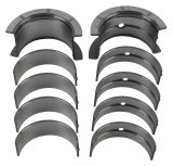 King SI-Series Main Bearings MB 556SI 001 Bearings, 1/2 Groove, .001 in. Crankshaft Undersize, Bi-metal, Silicon Aluminum, Chevy, Big Block, Set of 5 thumbnail 1