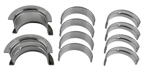King SI-Series Main Bearings MB 557SI 020 Bearings, 1/2 Groove, .020 in. Crankshaft Undersize, Bi-metal, Silicon Aluminum, Chevy, Small Block, Set of 5