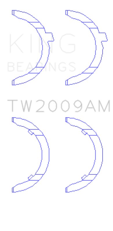 King Engine Bearings Thrust Washer TW2009AM Set thumbnail 3