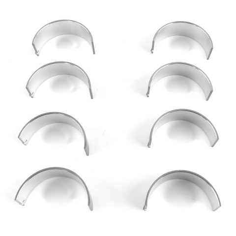 King SI-Series Rod Bearings CR 807SI 020 Bearings, .020 in Crankshaft Undersize, Bi-metal, Silicon Aluminum, Large Journal, Chevy, Small Block, Set of 8