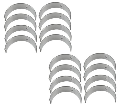 King SI-Series Rod Bearings CR 804SI Bearings, Standard Size, Bi-metal, Silicon Aluminum, Ford, Small Block, Set of 8
