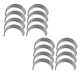 King SI-Series Rod Bearings CR 808SI 010 Bearings, .010 in Crankshaft Undersize, Bi-metal, Silicon Aluminum, Chevy, Big Block, Set of 8 thumbnail 1