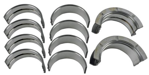 King HP-Series Main Bearings MB 529HP 010 Bearings, HP-Series, Silicon Aluminum, 0.010 in. Crankshaft Undersize, Ford, Lincoln, Mercury, Set of 5