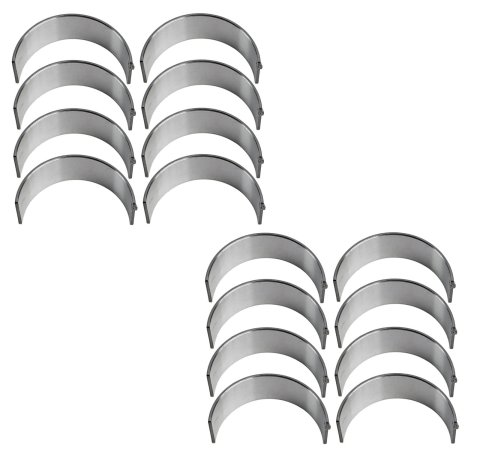 King HP-Series Rod Bearings CR 803HPN Bearings, HP Series, Bi-metal, Silicon Aluminum, Standard Size, Chevy, Set of 8