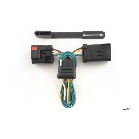 CURT Custom Wiring Connector Harnesses 55381 Vehicle Towing Harness Adapter, T-Connector, 2-Wire System, Chrysler/Dodge/Jeep, Each thumbnail 1