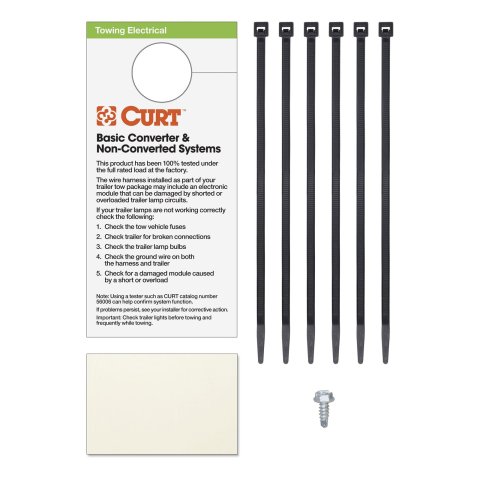 CURT Custom Wiring Connector Harnesses 55381 Vehicle Towing Harness Adapter, T-Connector, 2-Wire System, Chrysler/Dodge/Jeep, Each thumbnail 2