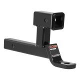 CURT Multipurpose Ball Mounts 45810 Receiver Hitch Mount, Steel, Black, 2 in. Square, 2 in. Drop, 0 in. Rise, 12.25 in. Length, Each thumbnail 3