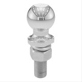 CURT Hitch Balls 40020 Ball, Chrome, 2 in. Ball, 1 in. Diameter Shank, 3 in. Length Shank, 6,000 lbs., Each thumbnail 1