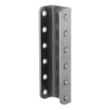 CURT Forged Alloy Lunette Eyes and Channels 48650 Coupler Channel, Adjustable, Steel, 3.000 in. Width, 11.750 in. High, Each thumbnail 1