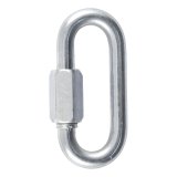 CURT Trailer Safety Chain Quick Links 82931 Chain, Link, Steel, Zinc Plated, 7/16 in. Diameter, 2,640 lb. Break Force, Each thumbnail 1