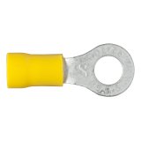 CURT Insulated Ring Terminals 59534 Wiring Connectors, Terminals, Female, 1/4 in. Stud Ring, 10 To 12-gauge, Yellow, Set of 100 thumbnail 2
