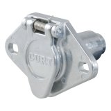 CURT Towing Harness Sockets and Plugs 58070 4-POLE DIE CAST CONNECT CAR END thumbnail 1