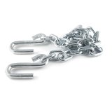 CURT Safety Chain Assemblies 80031 Chain, Steel, Zinc Plated, 5,000 lb. Break Force, 48 in. Length, S-Hook Ends, Each thumbnail 1