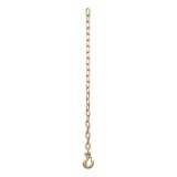CURT Safety Chain Assemblies 80303 Chain, Steel, Zinc Plated, 12,600 lb. Break Force, 35 in. Length, Clevis Hook Ends, Each thumbnail 1