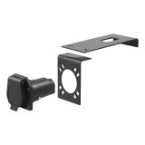 CURT Trailer Wire Connector Brackets 57202 Mounting Bracket, 7-pole Socket, Steel, Black, Each thumbnail 3