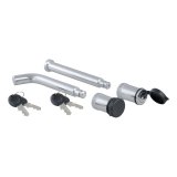 CURT Channel Mount Lock Sets 23556 Locks, Receiver and Ball Locks Type, Steel, Chrome, Keys, Pair thumbnail 1
