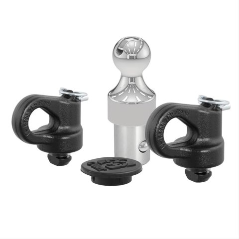 CURT Gooseneck Hitch Balls 60692 Ball, Steel, Chrome, Gooseneck, 2 5/16 in. Diameter, Chevy, GMC, Nissan, Kit thumbnail 1