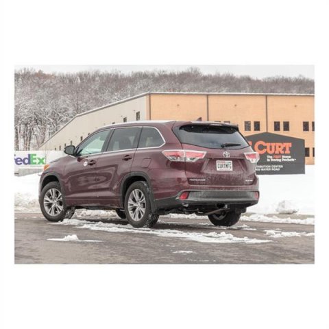CURT Class 3 Receiver Hitch 13394 Hitch, Rear, 3, 2 in. Square, 500 lb. Max Tongue, 5,000 lb. Max Trailer, Square Tube Welded, Black Powdercoated, Lexus, Toyota, Each thumbnail 1
