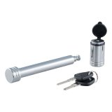 CURT Receiver Pins and Clips 23025 Hitch Lock, Straight Pin, Steel, Chrome, 0.625 in. Diameter, Locking Keys, Each thumbnail 2