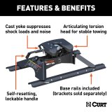 CURT A30 Fifth Wheel Trailer Hitches 16191 Hitch, 5th Hitch with Rails thumbnail 4