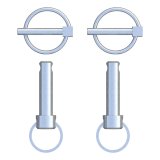 Curt Manufacturing Receiver Hitch Pins 19261 Rambler Tow Bar thumbnail 1