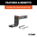 Curt Manufacturing - Receiver Hitches for 2019 FORTE 116153 Class 1 Hitch 2019-2019 Kia Forte thumbnail 4