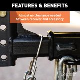 Curt Manufacturing Trailer Safety Chains and Cables 45807 Hitch Chain, Chain Holder Bracket (2" Shank) thumbnail 1