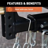 Curt Manufacturing Trailer Safety Chains and Cables 45807 Hitch Chain, Chain Holder Bracket (2" Shank) thumbnail 3