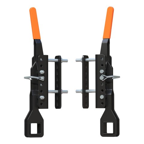 CURT Replacement TruTrack Trailer Mount Support Brackets 19298 Mounted Brackets, TruTrack, Orange Handles, Pair