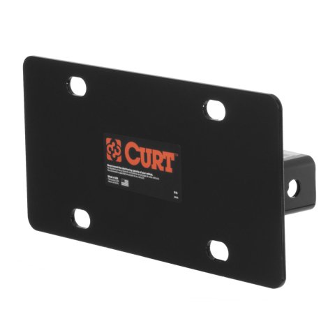 CURT License Plate Holders 31002 Trailer Hitch, Front Hitch, Licence Holder, Black Powdercoated, 2 in. Receiver, Universal Fit thumbnail 3