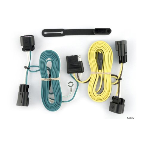 CURT Custom Wiring Connector Harnesses for 2008-2012 ENCLAVE, MALIBU, 2009-2012 TRAVERSE - 56027 Vehicle Towing Harness Adapter, T-Connector, 2-Wire System, Buick, Chevy, Volkswagen, Each