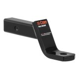 CURT Powdercoated Ball Mounts 45051 Receiver Hitch Mount, Steel, Black, 2 in. Square, 4 in. Drop, 2 in. Rise, 8.25 in. Length, Each thumbnail 2