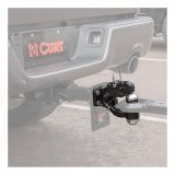 CURT Combination Ball/Pintle Hooks 48180 Pintle Hitch, Ball and Pintle Hook, Plate Mount, 16,000 lbs. GTW, 1 7/8 in. Hitch Ball Diameter, Each thumbnail 3