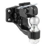 CURT Combination Ball/Pintle Hooks 48180 Pintle Hitch, Ball and Pintle Hook, Plate Mount, 16,000 lbs. GTW, 1 7/8 in. Hitch Ball Diameter, Each thumbnail 5