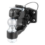 CURT Combination Ball/Pintle Hooks 48180 Pintle Hitch, Ball and Pintle Hook, Plate Mount, 16,000 lbs. GTW, 1 7/8 in. Hitch Ball Diameter, Each thumbnail 6