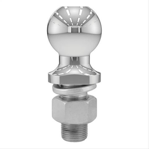 CURT Hitch Balls 40037 Ball, Chrome, 2 in. Ball, 1 in. Diameter Shank, 2.125 in. Length Shank, 7,500 lbs., Each